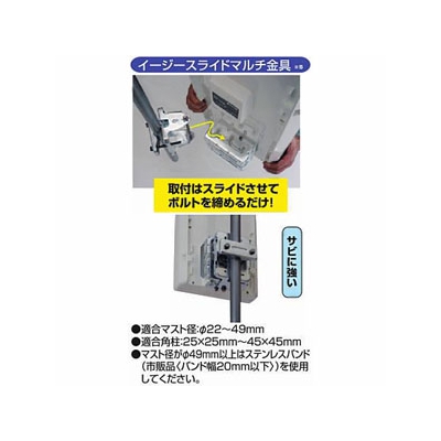 日本アンテナ 屋外用高性能薄型UHFアンテナ 強・中・弱電界地区向け 水平偏波専用 《エフプラスタイルシリーズ》  UDF105 画像3