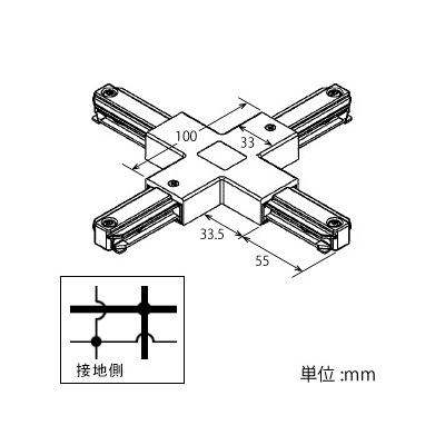 東芝 +形ジョインタ Ⅵ形 引き込み用端子・接地極端子付 白  NDR0237 画像5