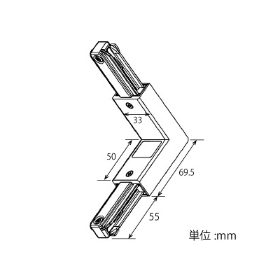 東芝 垂直ジョインタ 内角 Ⅵ形 シルバー  NDR0240S 画像5