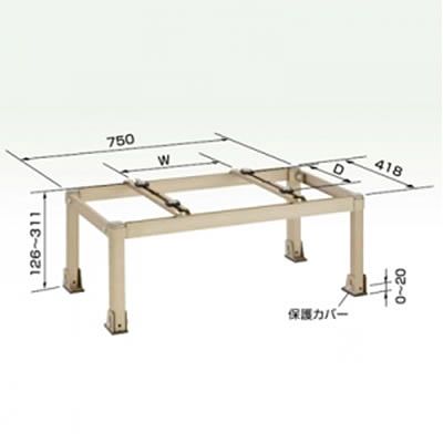 (N)オーケー器材 アルミ製据付架台 《アルミキーパー》 平置台 K-AH63C