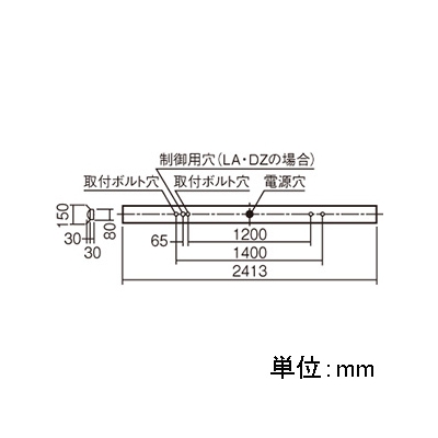 パナソニック 一体型ベースライト 器具本体のみ 《iDシリーズ》 110形 天井直付型 反射笠付型  NNLK81517 画像2