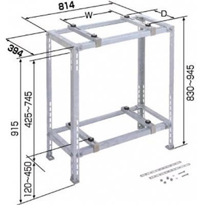 (N)日晴金属 クーラーキャッチャー 二段置 溶融亜鉛メッキ仕上げ C-WZG