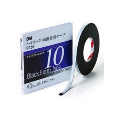 スリーエムジャパン ハイタック両面接着テープ 自動車外装用 10mm×8m 黒 972010AAD