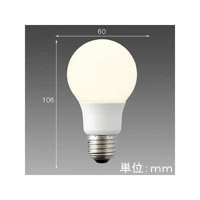 三菱 LED電球 《MILIE ミライエ》 全方向タイプ 一般電球形 40W形相当 全光束485lm 電球色 軽量化タイプ E26口金  LDA4L-G/40/S-A 画像2