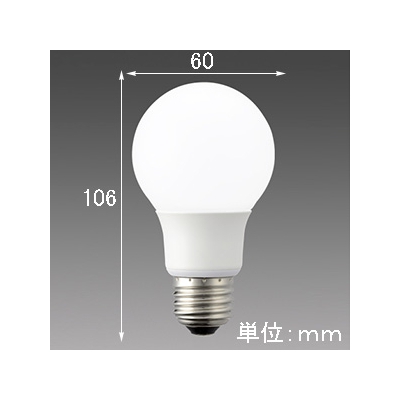 三菱 LED電球 《MILIE ミライエ》 全方向タイプ 一般電球形 60W形相当 全光束810lm 昼白色 E26口金  LDA6N-G/60/S-A 画像2