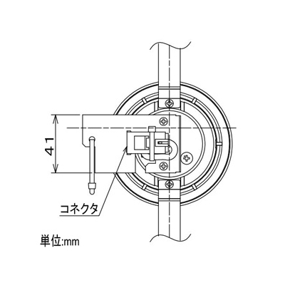 DAIKO ベースダウンライト 軒下用 LZ0.5タイプ 電源別売 配光角25° 埋込穴φ75 防滴形 白熱灯100W相当 温白色 黒  LZW-60785AB 画像2