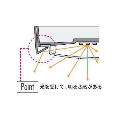 DAIKO LEDシーリングダウンライト 天井付・壁付兼用 非調光タイプ 白熱灯100Wタイプ 昼白色 カバー回転式  DCL-39331W 画像3