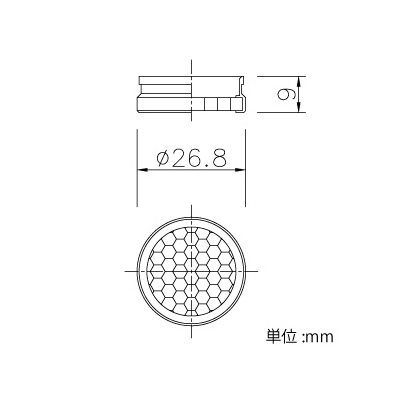 山田照明 ハニカムルーバー Line50用 樹脂・アルミ製 φ26.8×8mm  TG-415 画像2