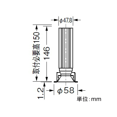 山田照明 LED一体型ダウンライト ベースタイプ 調光・調色対応 ダイクロハロゲン35W相当 電球色～昼白色 配光角度38° 天井切込穴φ50mm グレアレスタイプ  DD-3457 画像2