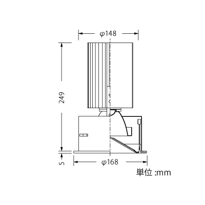 山田照明 LED一体型ダウンライト ウォールウォッシャータイプ FHT42W×2相当 昼白色 天井切込穴φ150mm 電源別売  DD-3439-N 画像2