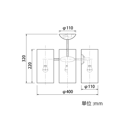 山田照明 LEDランプ交換型シャンデリア 白熱160W相当 非調光 LED電球5.2W×4 電球色 E17口金 ランプ付  CD-4321-L 画像2