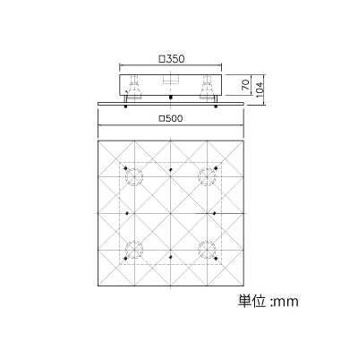 山田照明 LEDランプ交換型シーリングライト 非調光 ダイクロハロゲン60W×4相当 電球色 E11口金 ランプ付  LD-2983-L 画像3