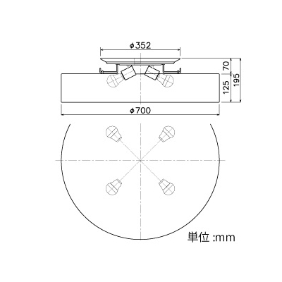 山田照明 LEDランプ交換型シーリングライト ～4.5畳用 非調光 LED電球7.8W×4 電球色 E26口金 ランプ付  LD-2991-L 画像2