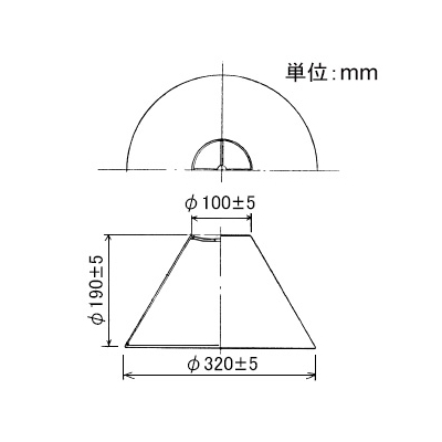 山田照明 スタンド用セード テーブルスタンド1灯型対応 φ320×190mm  KT-4073 画像2