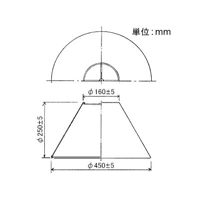 山田照明 スタンド用セード フロアスタンド対応 φ450×250mm  KF-4079 画像2