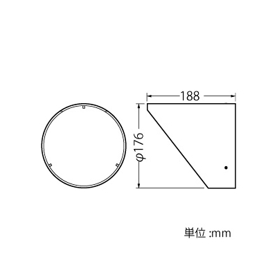 山田照明 フード カットタイプ MiddleSpot用 φ176mm  TG-399 画像2