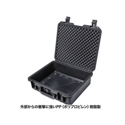 サンワサプライ ハードツールケース PP樹脂製 シングルタイプ 15.6インチワイド対応 鍵・密閉ダイヤル付き  BAG-HD1 画像2