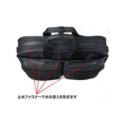 サンワサプライ 超撥水・軽量PCバッグ 3WAYタイプ シングルタイプ 15.6インチワイド対応 ブラック  BAG-LW10BK 画像6