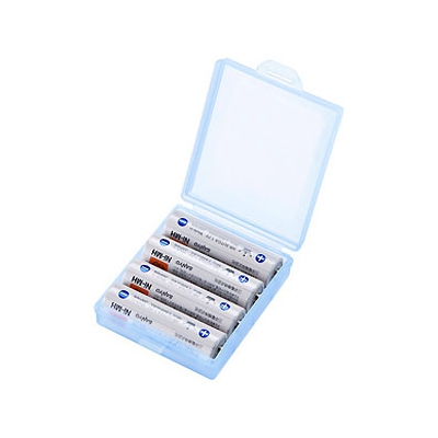 サンワサプライ 電池ケース 単3形用 1ケース4本収納 ブルー 2個セット  DG-BT3BLN 画像3