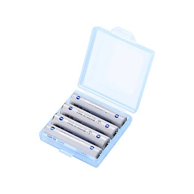 サンワサプライ 電池ケース 単4形用 1ケース4本収納 ブルー 2個セット  DG-BT4BLN 画像3