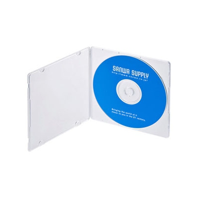 サンワサプライ DVD・CDケース スリムタイプ 1枚収納 クリア 10枚セット  FCD-11C