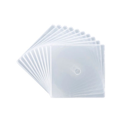 サンワサプライ DVD・CDケース スリムタイプ 1枚収納 クリア 10枚セット  FCD-11C 画像2