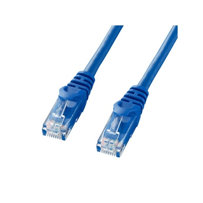 サンワサプライ カテゴリ6UTP LANケーブル RJ-45スリムコネクタ付 10m ブラック  LA-Y6-10BK