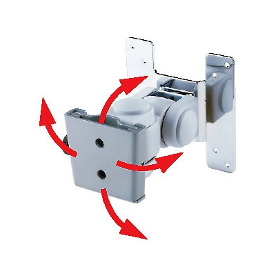 サンワサプライ モニタアーム 壁面取付けタイプ 総耐荷重12kg 上下左右角度調節可能  CR-LA303 画像2