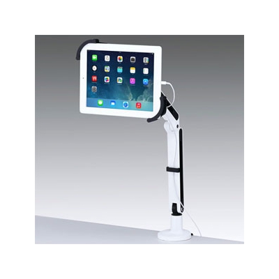 サンワサプライ iPad・タブレット用アーム 垂直可動2本アームタイプ 7～11インチ対応 フレキシブルアーム デスク取付けタイプ  CR-LATAB9 画像2