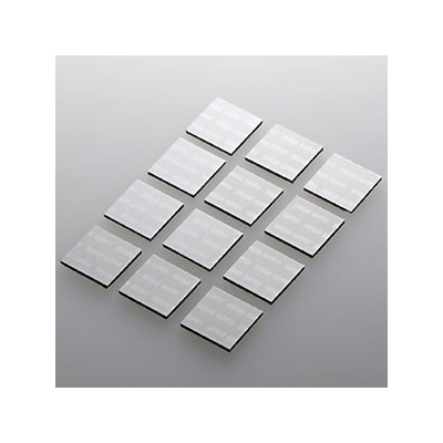 サンワサプライ ノートパソコン冷却パッド 正方形 コンパクトサイズ シルバー 12枚入 TK-CLNP12SV