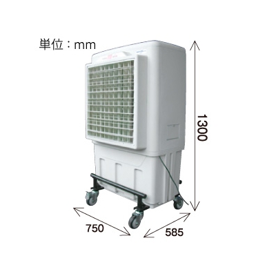鎌倉製作所 涼風機 《アクアクールミニ》 気化放熱式 60Hz(西日本専用) 風量3段階切替  AQC-500M3 60HZ 画像2