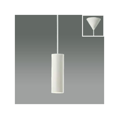 コイズミ照明 シリンダー形LEDペンダントライト LEDランプ交換可能型 フランジタイプ 白熱球40W相当 電球色 6.0W 口金E17 オフホワイト  AP38119L