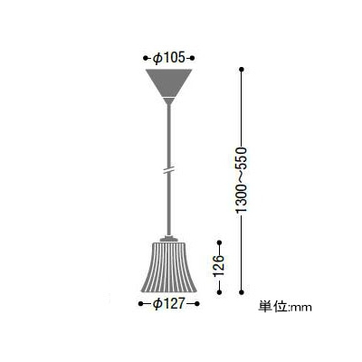 コイズミ照明 クリアガラスLEDペンダントライト LEDランプ交換可能型 フランジタイプ 白熱球60W相当 電球色 5.8W 口金E17  AP42186L 画像2