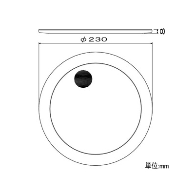 TOA 天井埋込型スピーカー用パネル 丸型 樹脂フレーム・アルミネット 外径φ230mm  CP-233A 画像2