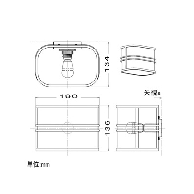 コイズミ照明 LED和風ブラケットライト 壁付専用 白熱球40W相当 電球色 口金E17 黒色 《民芸シリーズ》  AB38928L 画像2