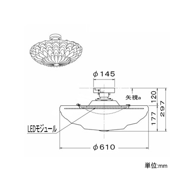 コイズミ照明 LED一体型シーリングライト ～12畳用 《FLEUR》 引掛シーリング取付タイプ 調光調色 電球色～昼光色(2700～6500K) 専用リモコン付 ファインホワイト  AH43908L 画像2