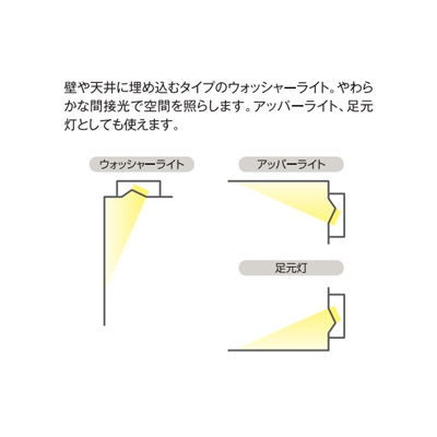 DAIKO LEDブラケットライト 電球色 非調光タイプ 白熱灯60Wタイプ 天井・壁埋込兼用 埋込穴□100mm ブローイング工法/マット敷工法使用可能  DBK-37403 画像2