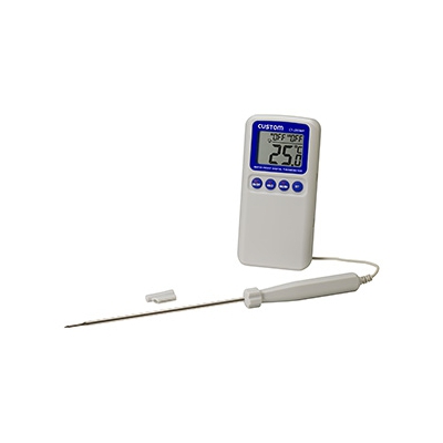 カスタム 防水デジタル温度計 測定範囲-50.0～+300.0℃ IP65準拠 プローブキャップ付 CT-285WP