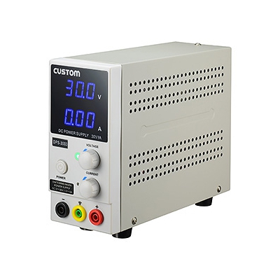 カスタム 直流安定化電源 スイッチングレギュレーション方式 デジタル表示 出力電圧範囲0～30V 出力電流範囲0～3A DPS-3003
