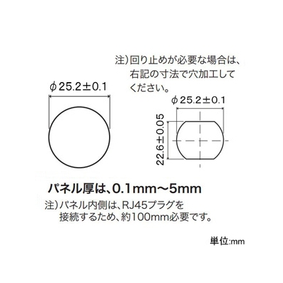 ジェフコム 屋外用LANモジュラージャック 難燃性タイプ LANコネクタ付ケーブル専用 RJ45シールド付  LKJACK-8WP 画像3