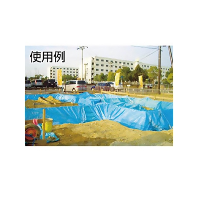 萩原工業 ブルークロス 防水タイプ 幅1.8×長さ100m 厚み0.07mm ホワイト  QBC183W 画像2