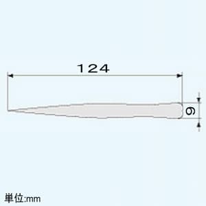 エンジニア 430耐食性エコノミーピンセット 直型タイプ 全長124mm 先端ギザ付  PTS-02 画像2