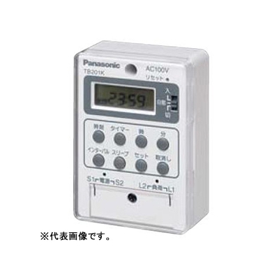 パナソニック 24時間式タイムスイッチ ボックス型 電子式 AC100V用 同一回路 TB201K