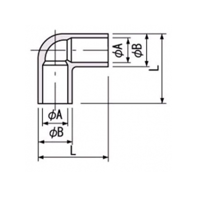 因幡電工 ネオドレンパイプ用エルボ90° 90度曲げ継手  NDE-20 画像2