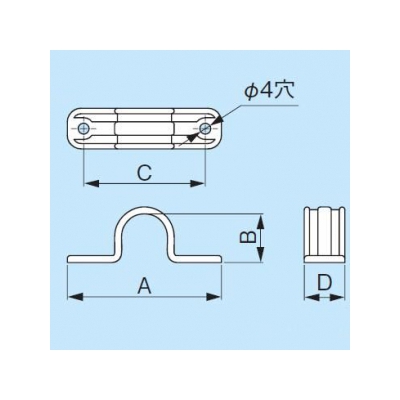 因幡電工 【数量限定特価】両サドル VP管用サドル 適合サイズ:ND-25  VS-25 画像3