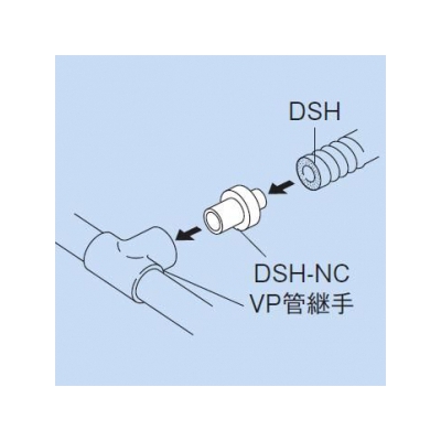 因幡電工 本体カフスφ20 (DSH-20N用パーツ) VP管継手用  DSH-20NC 画像3