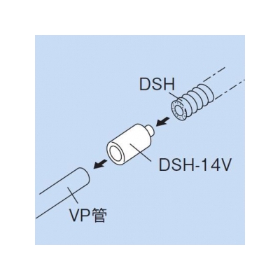 因幡電工 VP管ジョイントφ14 (DSH-14用パーツ) VP管接続用 適合VP管:13A  DSH-14-13V 画像3