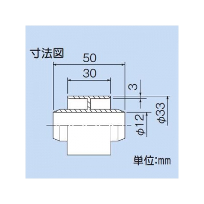 因幡電工 直線ジョイントφ14 (DSH-14用パーツ) ドレンホース連結(延長)用  DSH-14J 画像2