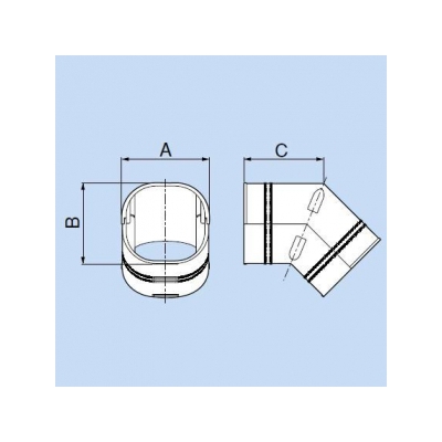 因幡電工 スリムダクトSD スリムコーナー立面45° 曲り 66タイプ アイボリー  SCF-66-I 画像3