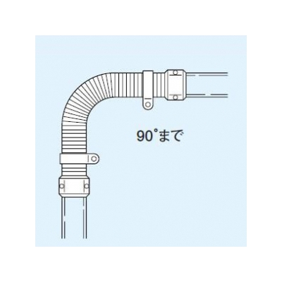因幡電工 スリムダクトSD フリーコーナー 自在継手 アイボリー  SF-140-800-I 画像5